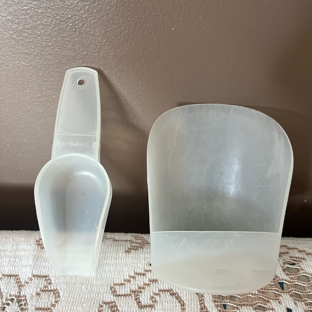 Vintage Tupperware Rocker Flour Kitchen Scoops Set Bundle 2 excellent condition - Picture 7 of 8